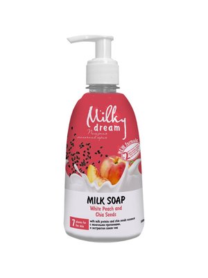 Milky Dream Жидкое Крем-мыло "Белый персик и семена чиа" флакон 500 мл 303067 фото