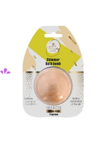 Be Trendy Шипучий засіб для ванн"Bath bomb «Golden Glow»100 г 302763 фото