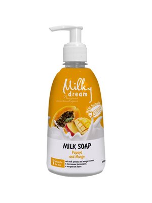 Milky Dream Жидкое Крем-мыло"Папайя и манго"флакон 500 мл 300110 фото