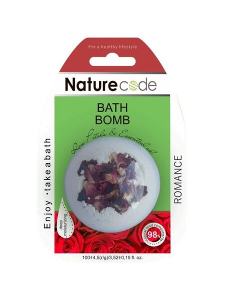 Nature Code Шипучий засіб для ванн"Bath bomb"Romance" 100 г (блістер) 302640 фото