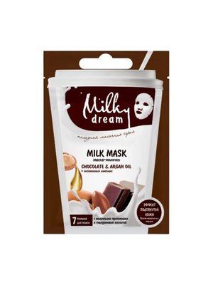 Milky Dream Маска для обличчя "Chocolate & Argan oil" тканева 20 мл 302435 фото