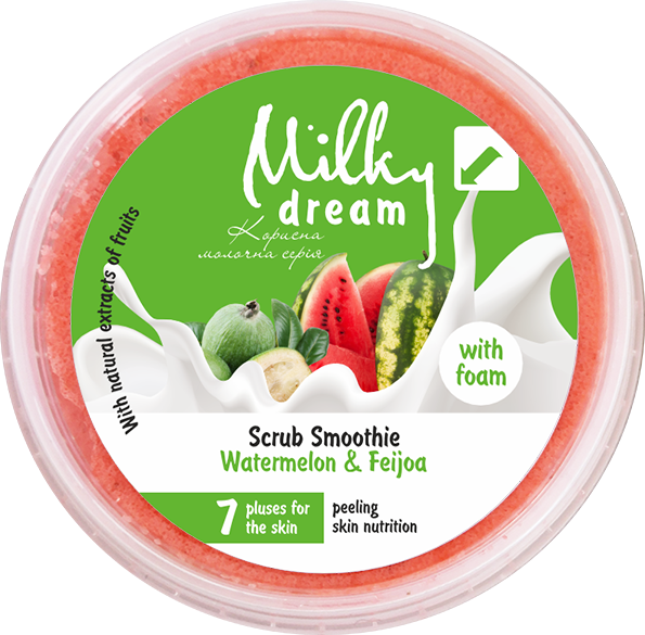 Milky Dream Скраб-полосы с пеной "Watermelon & Feijoa" 140 г 303852 фото
