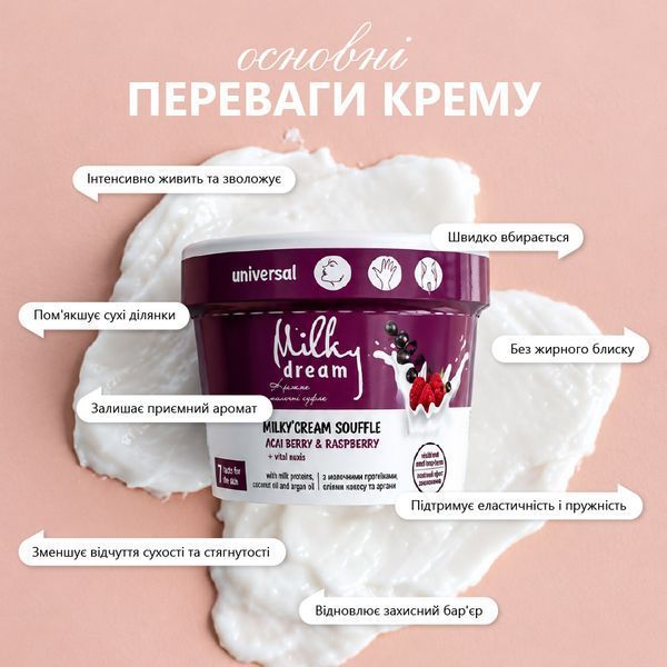 Крем-суфле &laquo;Acai berry & Raspberry&raquo; 110 мл, Milky Dream 304071 фото